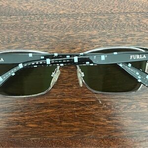 Furla Sunglasses With Black And White Geometric Print